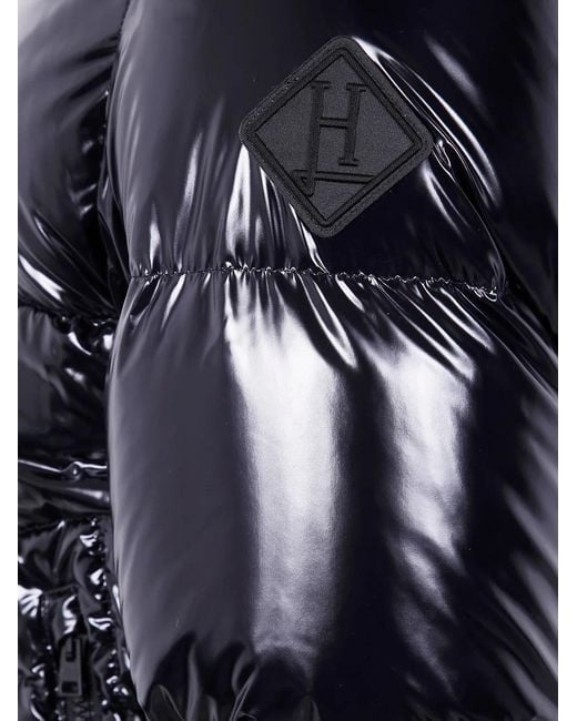 Herno Blue "Bomber Gloss" Jacket for men