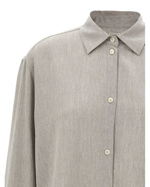 Totême Gray Wool Shirt