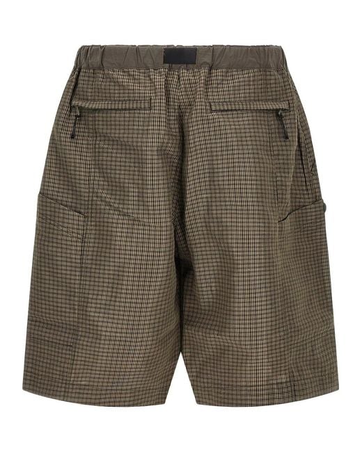 Comme Des GarÃ§ons Homme Gray Vichy Bermuda Shorts for men