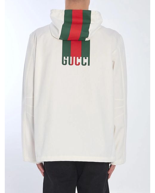 Gucci White Web Jacket for men