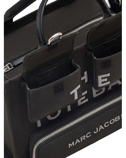 Marc Jacobs Black "The Tote Bag" Cargo Canvas Tote Bag