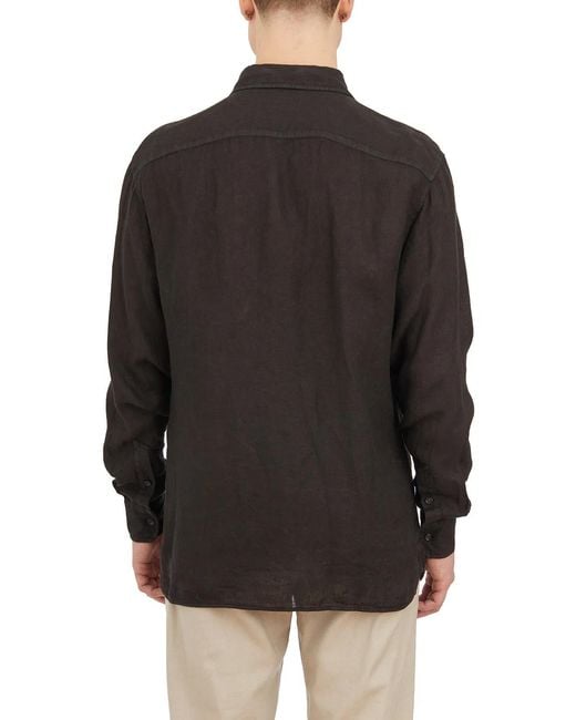 Paolo Pecora Black Camicia for men