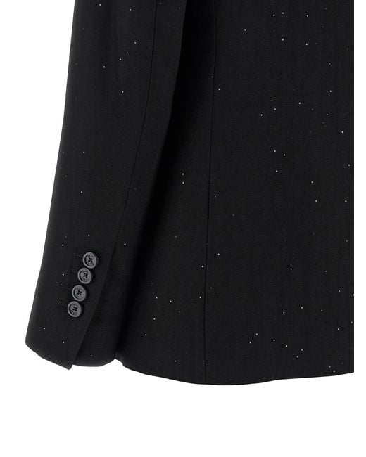 Herno Black Micro Sequin Blazer