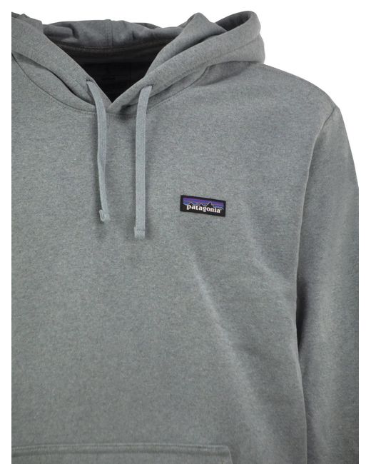 Patagonia Gray Recycled Materials Hooded Sweatshirt for men