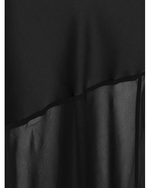 ROTATE BIRGER CHRISTENSEN Black Maxi Ls Slit Dress