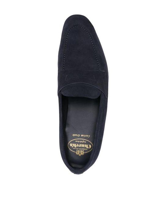 Church's Blue Soft Suede Maesteg Loafers for men