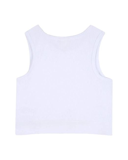 Givenchy White Canotta A Costine