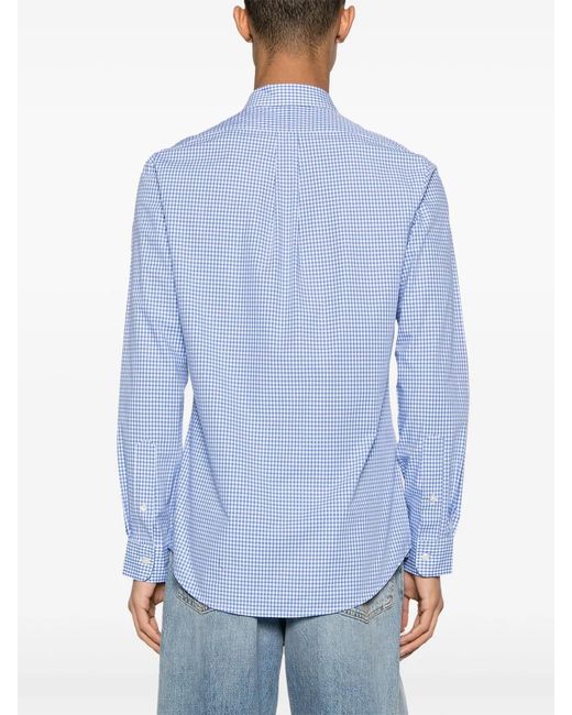Polo Ralph Lauren Blue Slim Fit Stretch Shirt for men