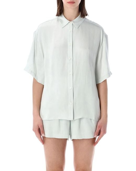 Anine Bing White Coco Shirt