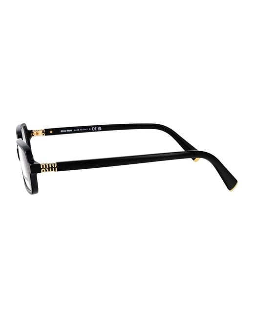 Miu Miu Black Acetate Glasses