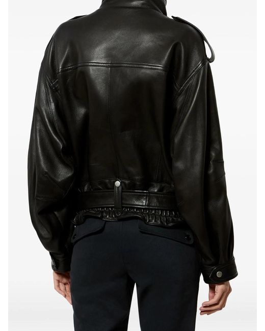 Isabel Marant Black Farza Leather Jacket