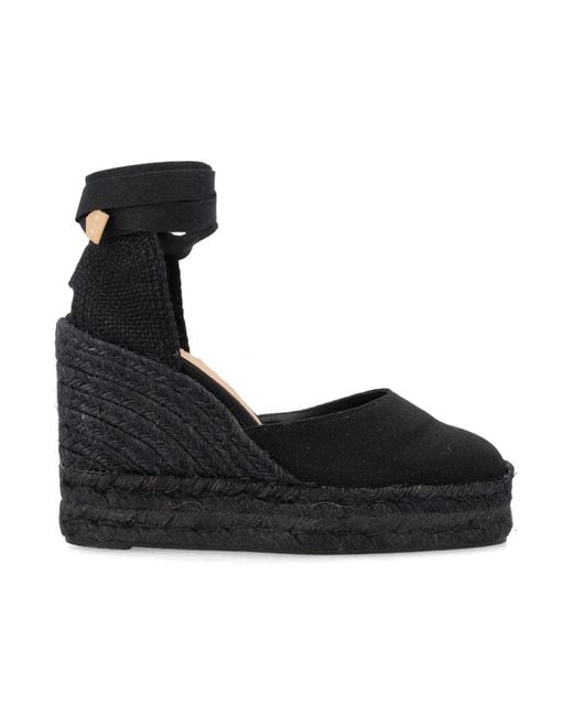 Castaner Black Castañer Castañer Carina 8 Cotton Espadrilles