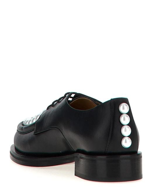 Mach & Mach Black Mach & Mach 'Sirene' Lace Up Shoes