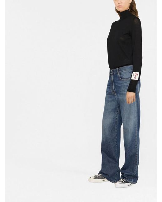 Golden Goose Deluxe Brand Black Worn Effect Wool Sweater