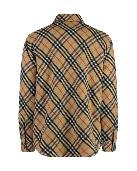 Burberry Natural Wool Overshirt for men