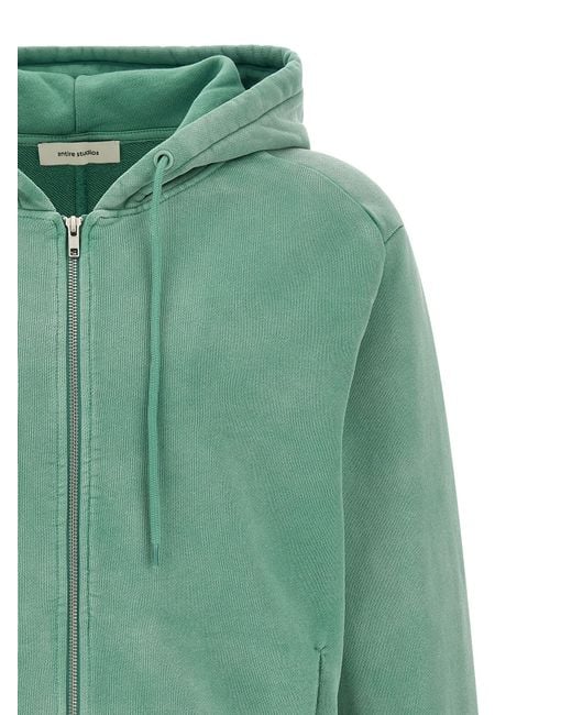 Entire studios Green Zip And Hoodie for men