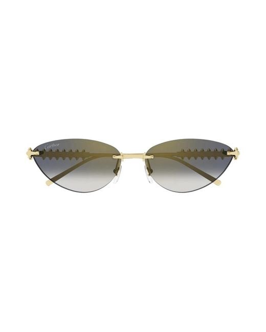 Cartier Metallic Sunglasses Ct0543S 001/16/140