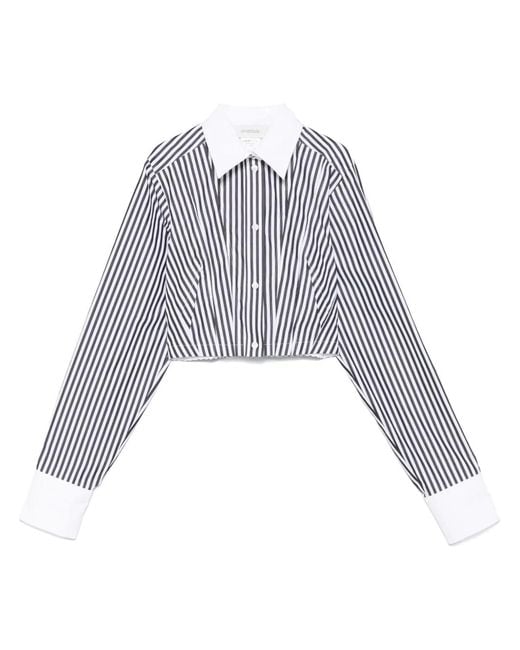 Max Mara White Striped Shirt
