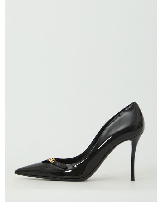 Dolce & Gabbana Black Dolce&Gabbana Elegant Patent Leather Pumps