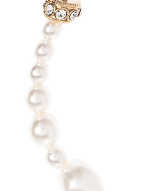 McQueen Natural Tone Crystal Embellished Necklace