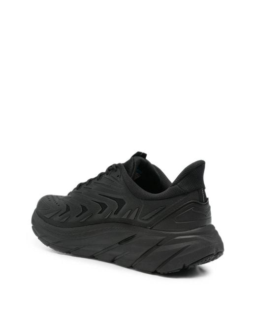 Hoka One One Black Hoka Polyamide Rubber Shoes for men