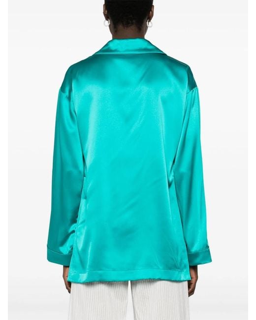 Max Mara Blue Silk Tunic