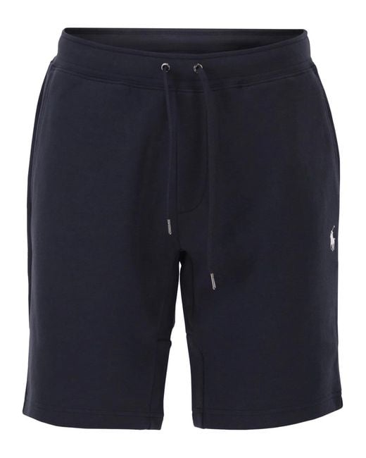 Polo Ralph Lauren Blue Double-Knit Shorts for men