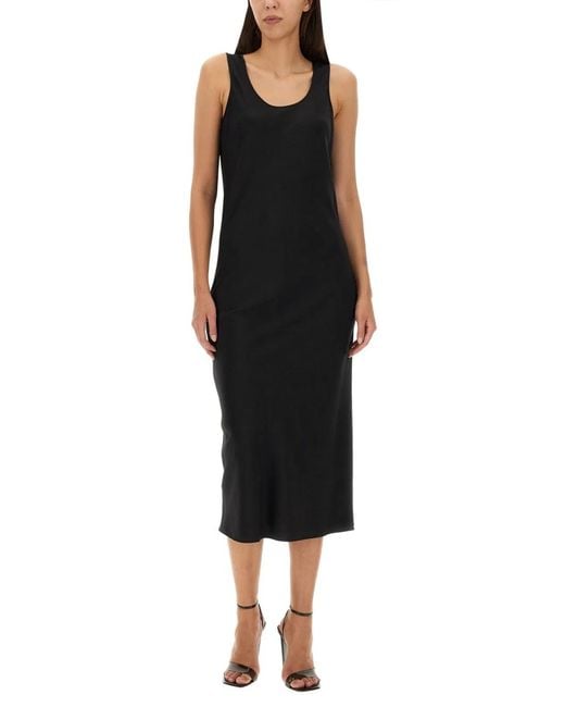 Sportmax Black Silk Dress