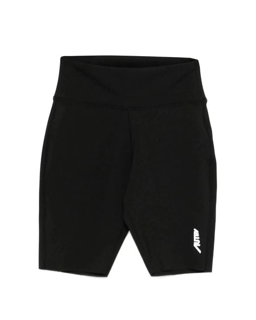 Autry Black Cyclist Shorts