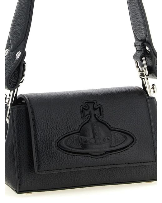 Vivienne Westwood Black 'Hazel' Small Shoulder Bag