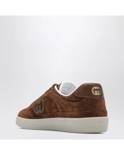 Gucci Brown Suede G75 Sneakers for men