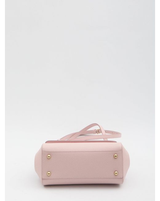 Dolce & Gabbana Pink Sicily Medium Leather Handbag