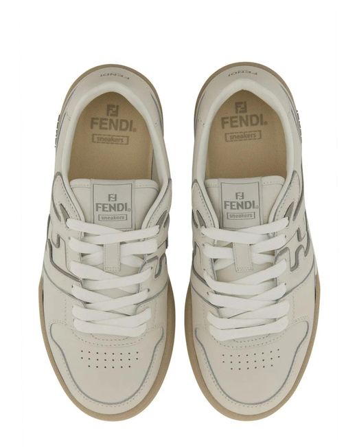 Fendi White Sneaker "Match" for men