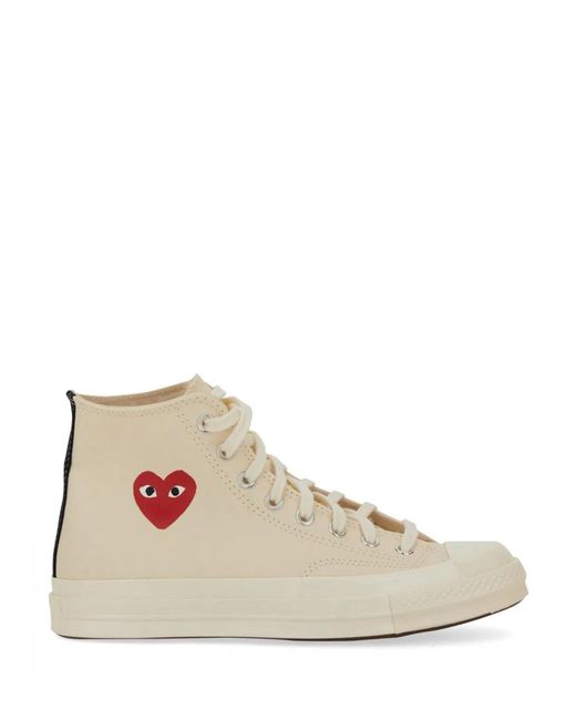 COMME DES GARÇONS PLAY Natural Sneaker With Logo