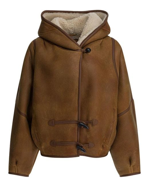 Isabel Marant Brown "Amiel" Shearling Jacket