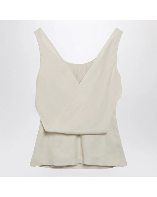 Brunello Cucinelli White Creamcolored Top