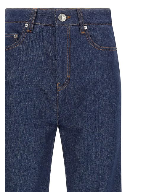 AMI Blue Flared Leg Jeans