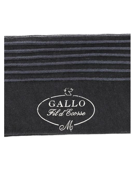 Gallo Black Cotton Long Socks for men