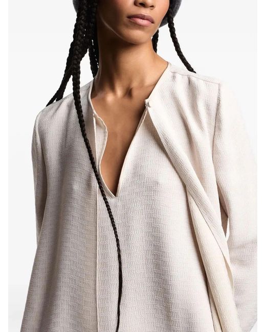 Emporio Armani White Mini Dress With Belt