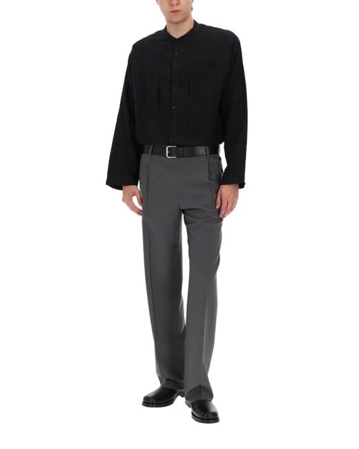 YMC Black Camicia Hawkeye for men