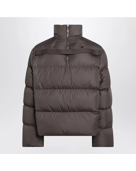 Moncler Brown Mud-Colored Zip-Up Down Jacket for men