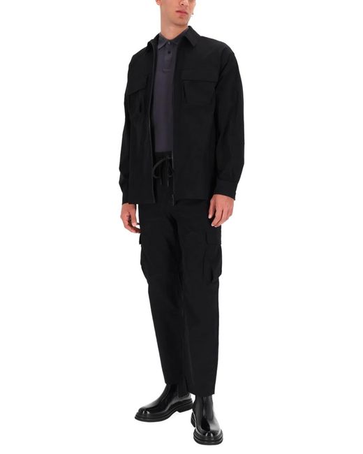 Versace Jeans Couture Black Zippered Shirt for men