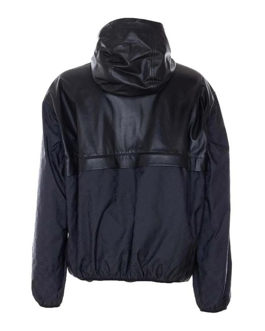 Gucci Blue Hooded Bomber for men