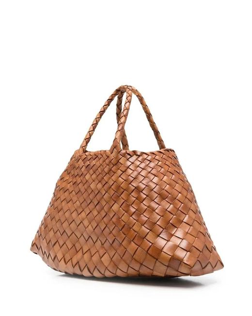 Dragon Diffusion Brown Santa Croce Small Bag