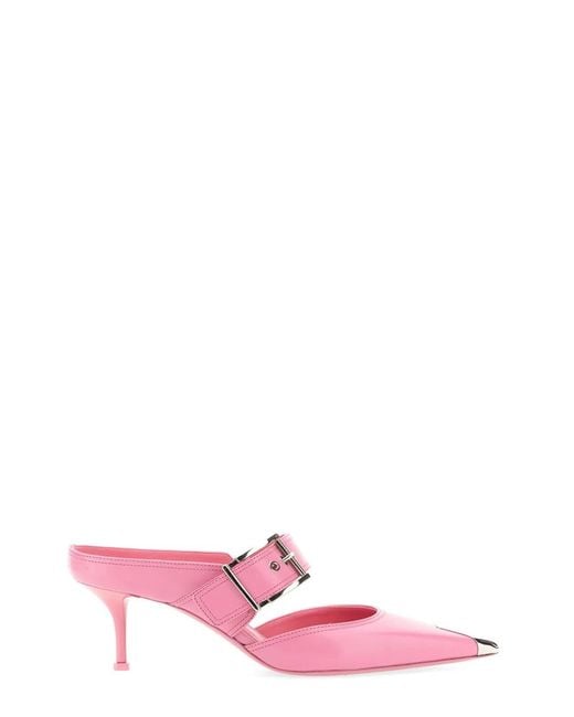 McQueen Pink Punk Sandal With Buckle