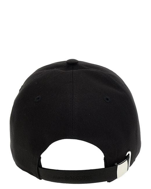 McQueen Black Logo Cap for men