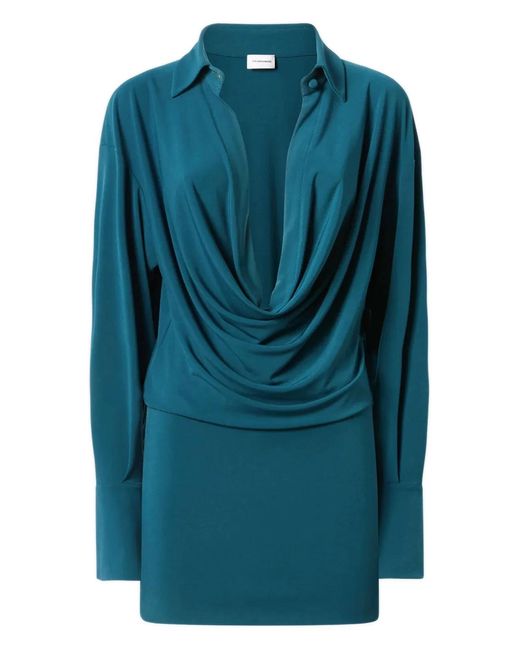 ANDAMANE Blue Lilia Mini Dress
