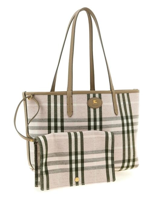 Burberry Natural Medium 'Bloomsbury' Reversible Shopping Bag