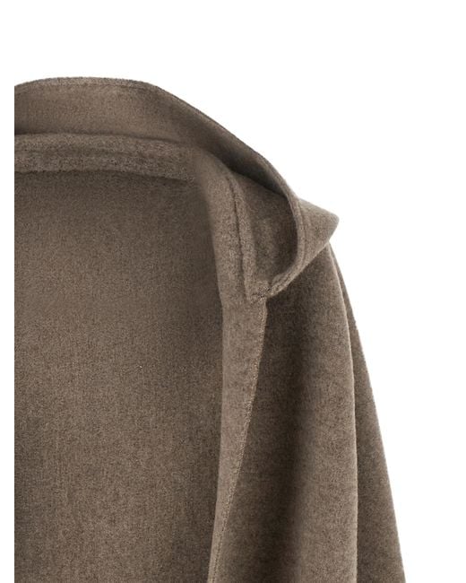 Brunello Cucinelli Natural Hooded Scarf