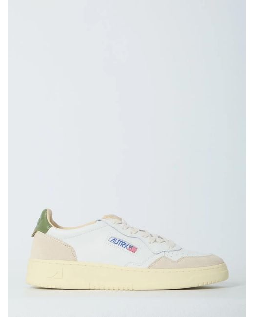 Autry White Medalist Low Sneakers for men